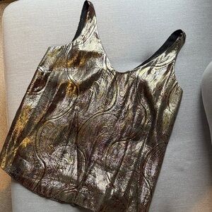 J. Crew Metallic Paisley Camisole